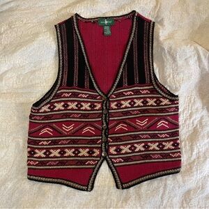 VTG Hunt Club Knit Sweater Vest - Size M
